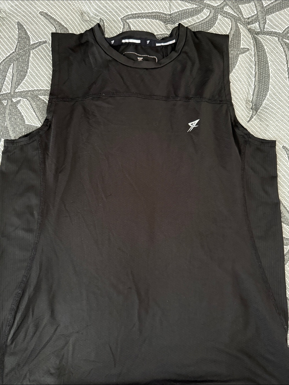 Men's Black Sleeveless Performance Tank Top - Athletic Wear